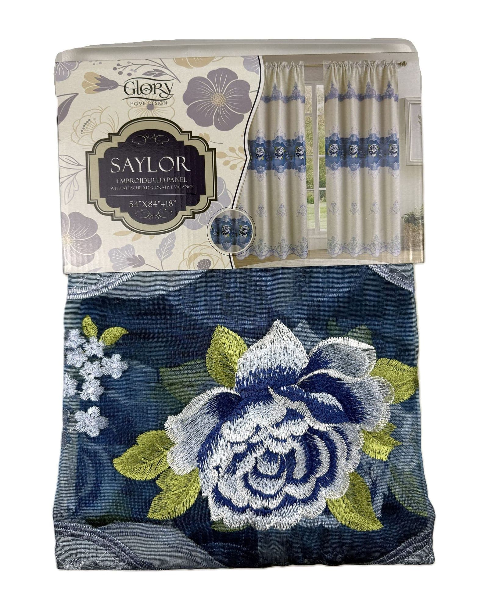 Saylor Curtain Panel – Blue