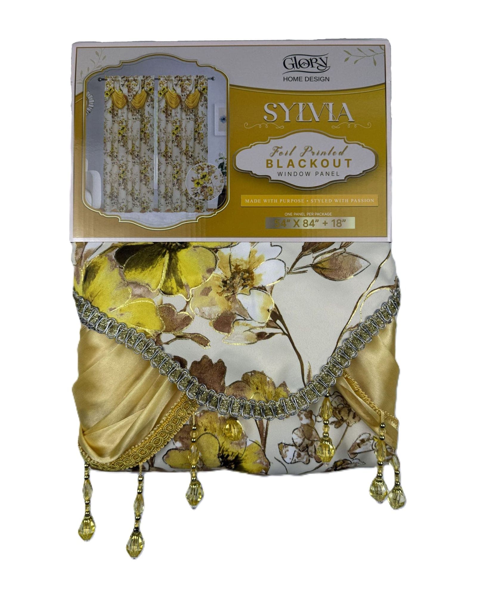 Sylvia Blackout Curtain – Yellow