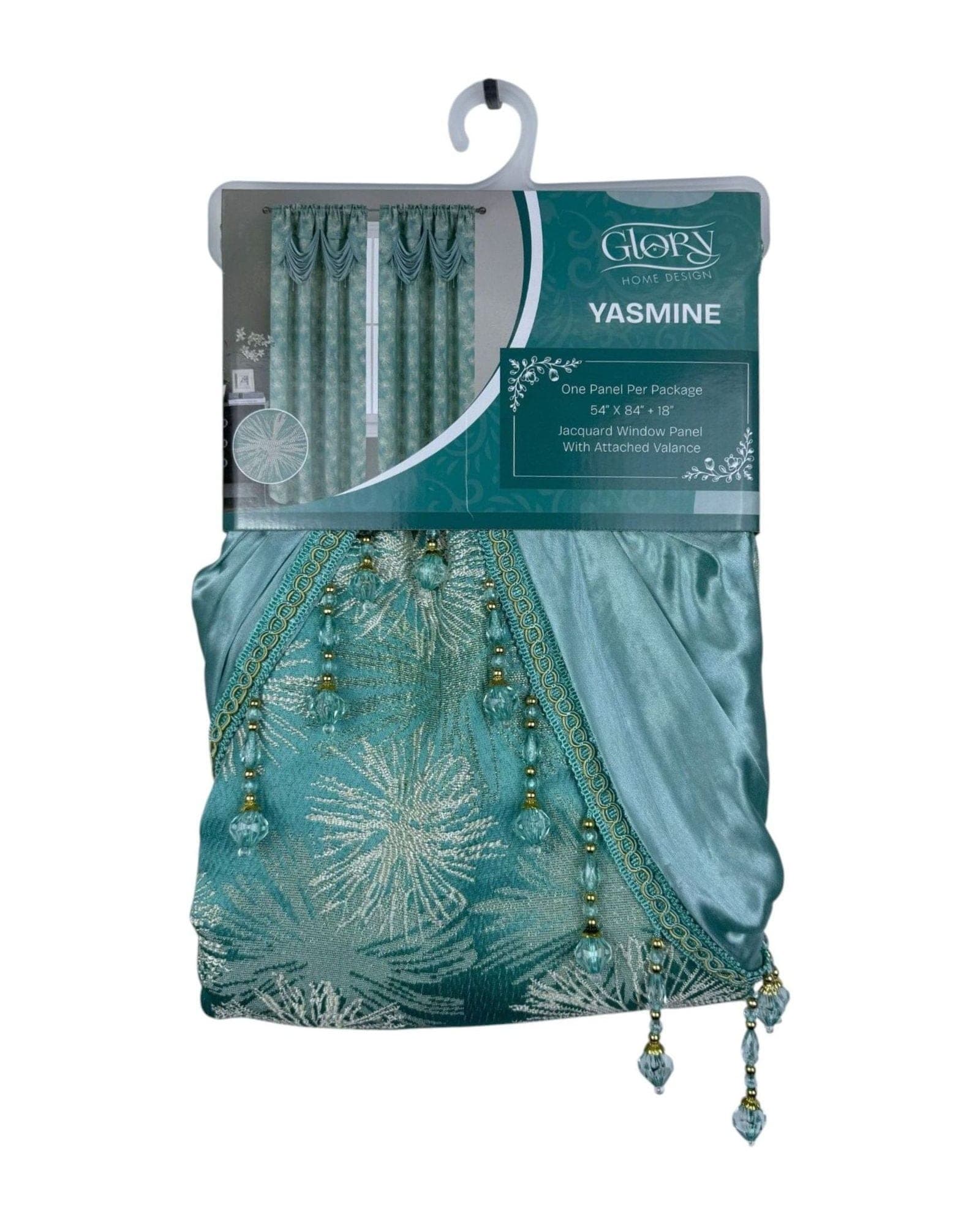Yasmine Curtain Panel – Blue